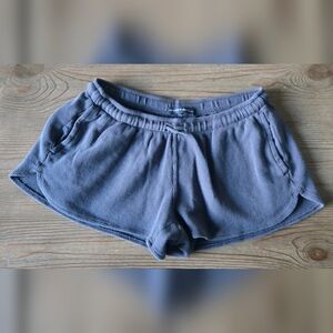 Brandy Melville Blue Waffle Knit Lounge Shorts One Size